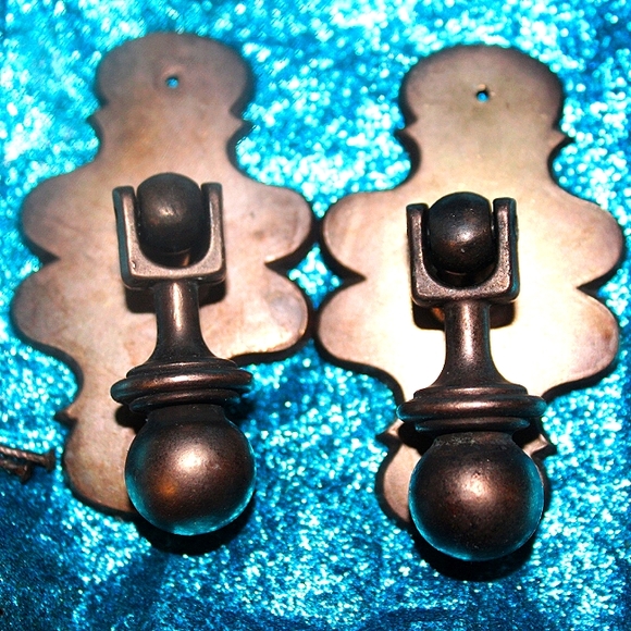 Vintage Brass Drawer Pull Hardware - Picture 1 of 17